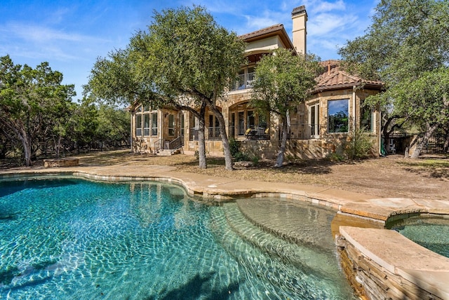 7409 Lantern View Dr, Jonestown, TX 78645 - view of outdoor pool