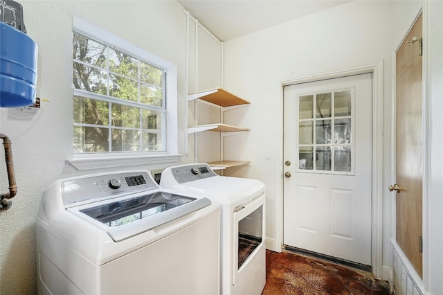 washroom with washer and clothes dryer