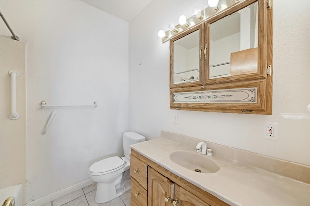 8302 N Madrone Trl, Austin, TX 78737 - full bath featuring tile patterned flooring, toilet, and vanity