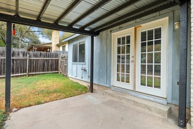 2803 Nordham Dr, Austin, TX 78745 - view of patio featuring french doors