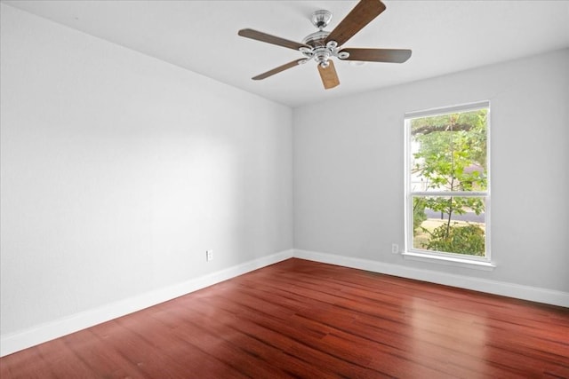 2803 Nordham Dr, Austin, TX 78745 - empty room featuring wood finished floors and a ceiling fan