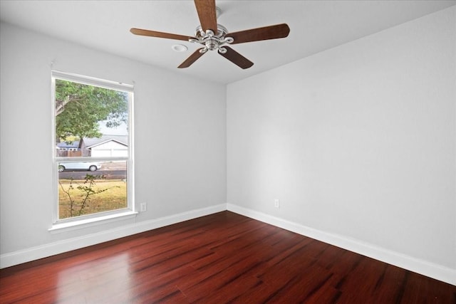 2803 Nordham Dr, Austin, TX 78745 - empty room featuring wood finished floors and a ceiling fan