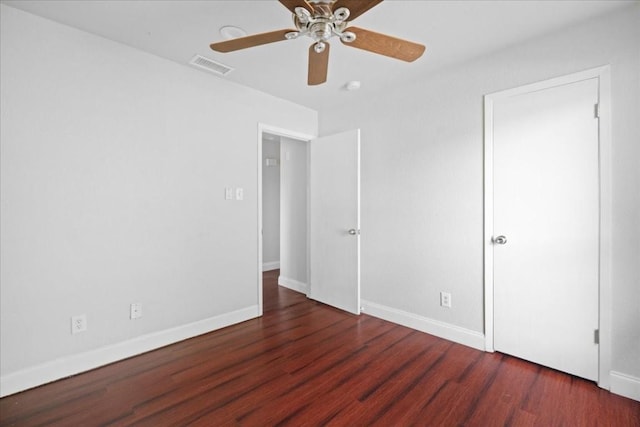 2803 Nordham Dr, Austin, TX 78745 - unfurnished bedroom with wood finished floors and ceiling fan