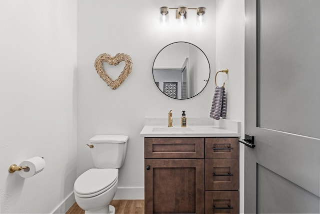 345 Judges Rd, Burnet, TX 78611 - bathroom featuring vanity and wood finished floors