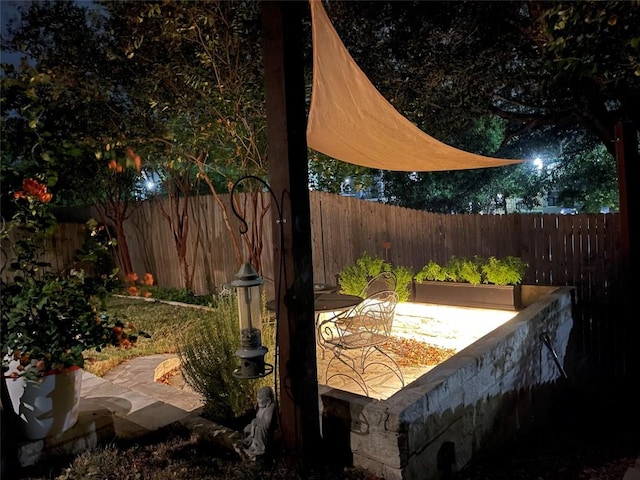 view of patio / terrace featuring a fenced backyard