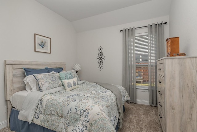 2104 Highland Ridge Rd, Georgetown, TX 78628 - bedroom with carpet flooring and vaulted ceiling