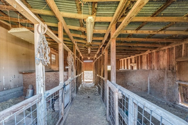 view of horse barn