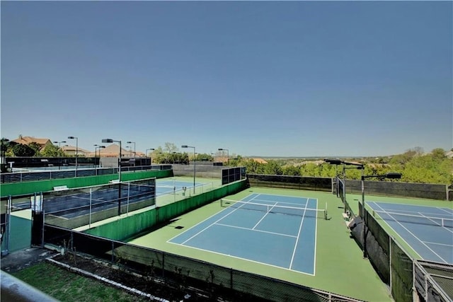 view of tennis court