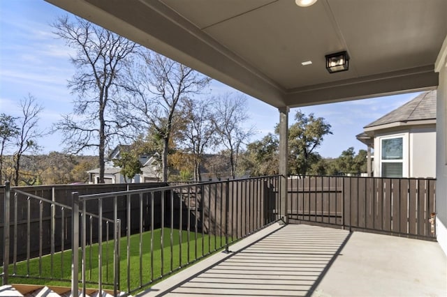 view of balcony