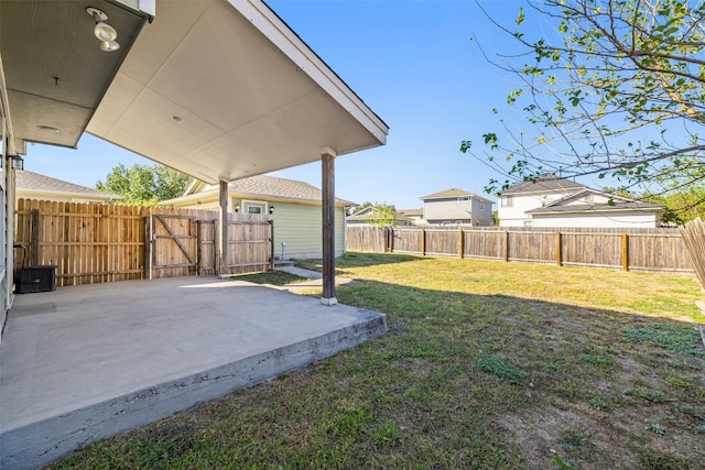 view of yard featuring a patio