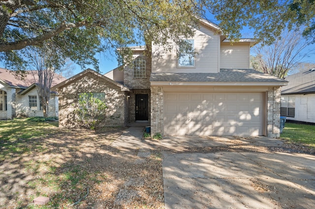 front facade featuring a garage