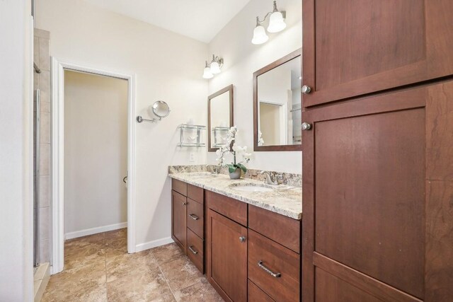 bathroom with vanity