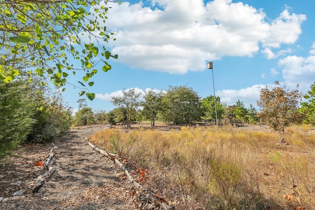 view of landscape with a rural view