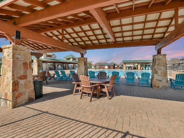8061 Massa Dr, Round Rock, TX 78665 - view of patio / terrace featuring a swimming pool