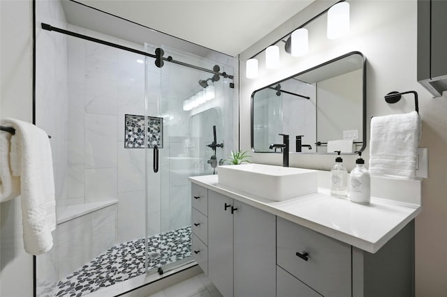13016 S Madrone Trl, Austin, TX 78737 - bathroom with vanity and a stall shower