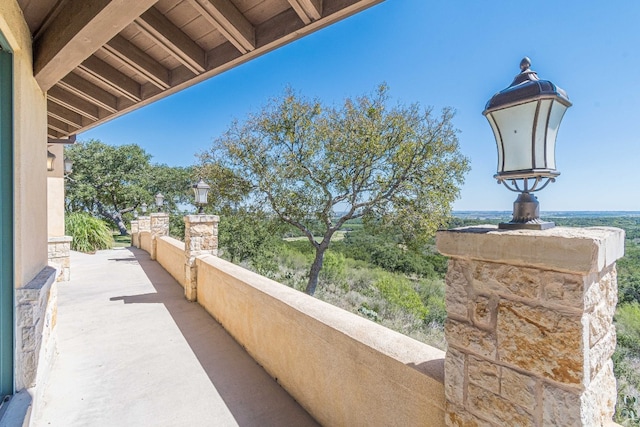 view of balcony