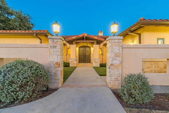 view of entrance to property