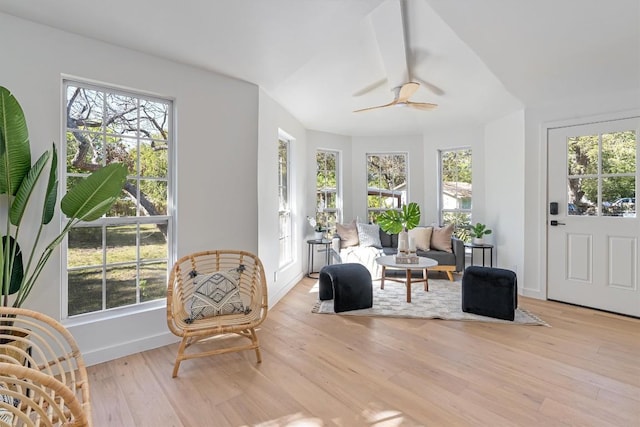1207 Lexington St, Taylor, TX 76574 - sitting room with light wood-type flooring and a ceiling fan