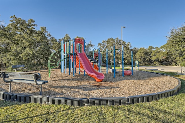 view of jungle gym