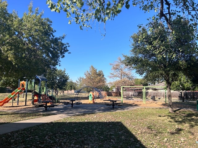 view of jungle gym