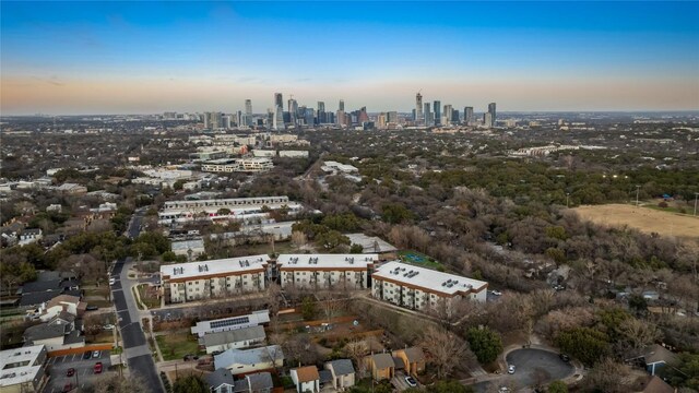 2505 Thornton Rd Unit 1103, Austin, TX 78704 - aerial view at dusk of a view of skyline