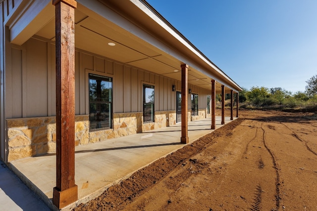 view of horse barn