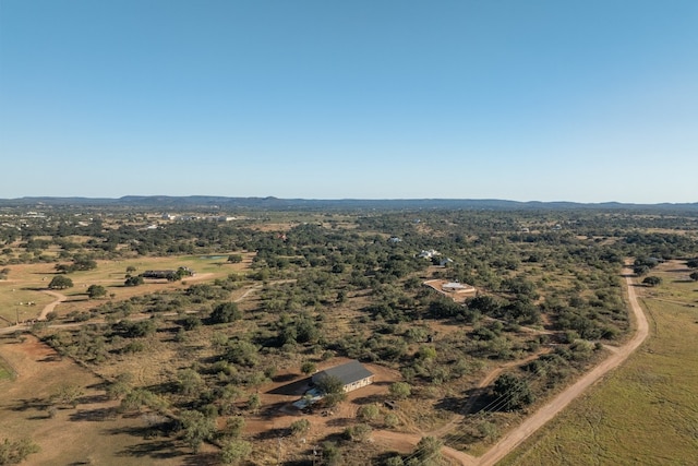 aerial view with a rural view