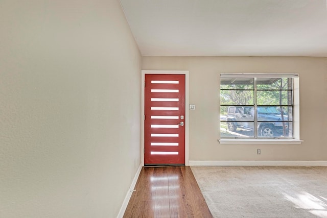 entrance foyer featuring hardwood / wood-style floors