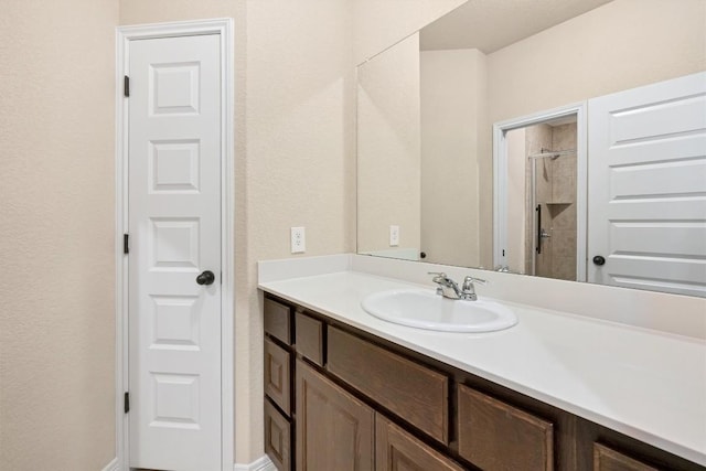 19316 Chayton Cir, Pflugerville, TX 78660 - full bathroom with vanity and tiled shower