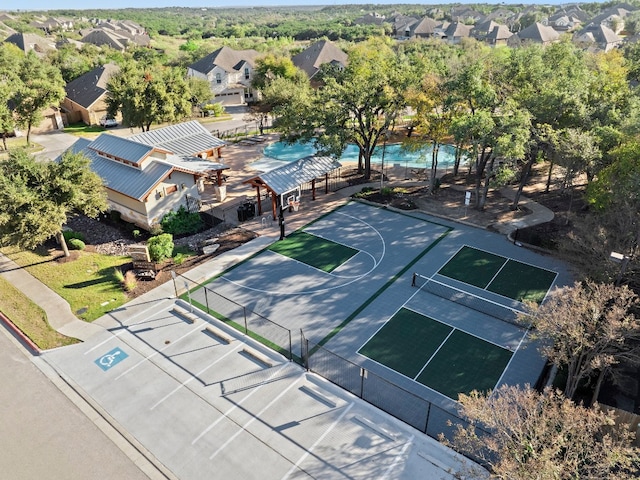 view of sport court with tennis court