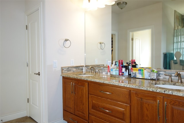 bathroom with vanity