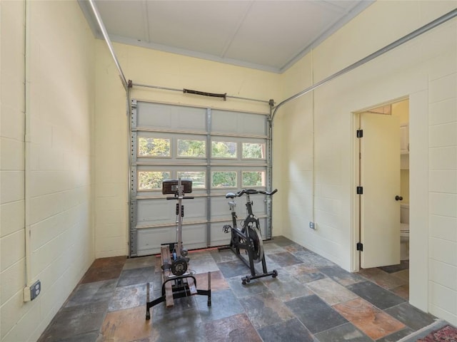 view of workout area