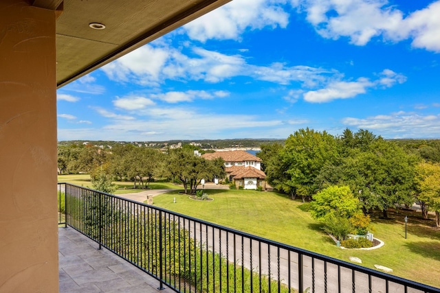 view of balcony