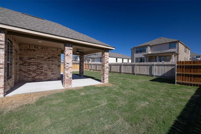 3601 Lapio Way, Round Rock, TX 78665 - view of yard featuring a patio and a ceiling fan