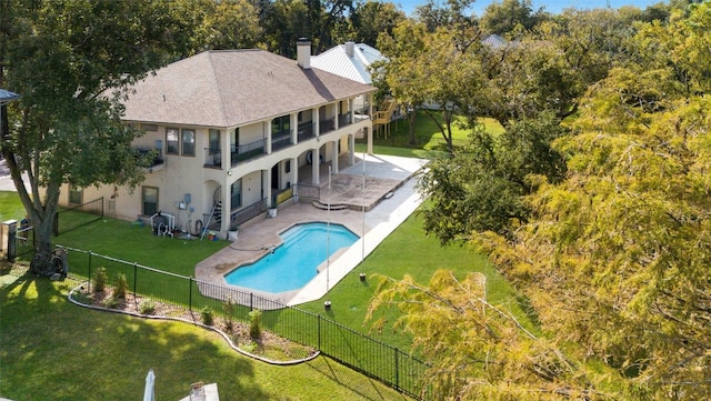 birds eye view of property