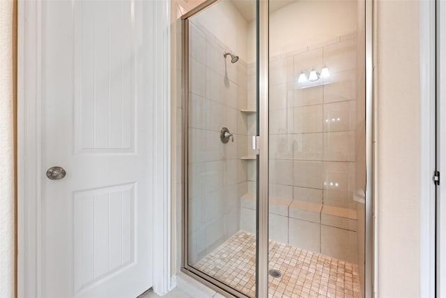 bathroom with walk in shower