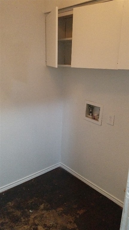 laundry room with hookup for a washing machine