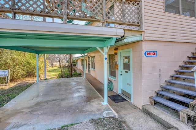 201 Lakewood Dr, Burnet, TX 78611 - view of patio / terrace with a carport
