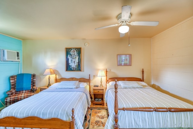 201 Lakewood Dr, Burnet, TX 78611 - bedroom with a ceiling fan