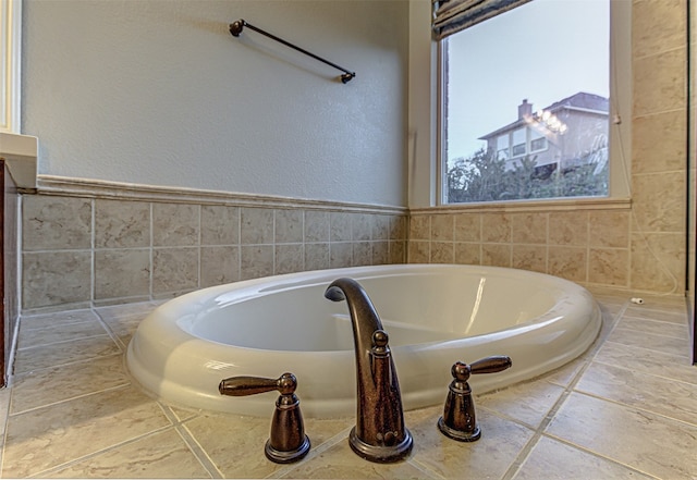 interior space featuring a bath