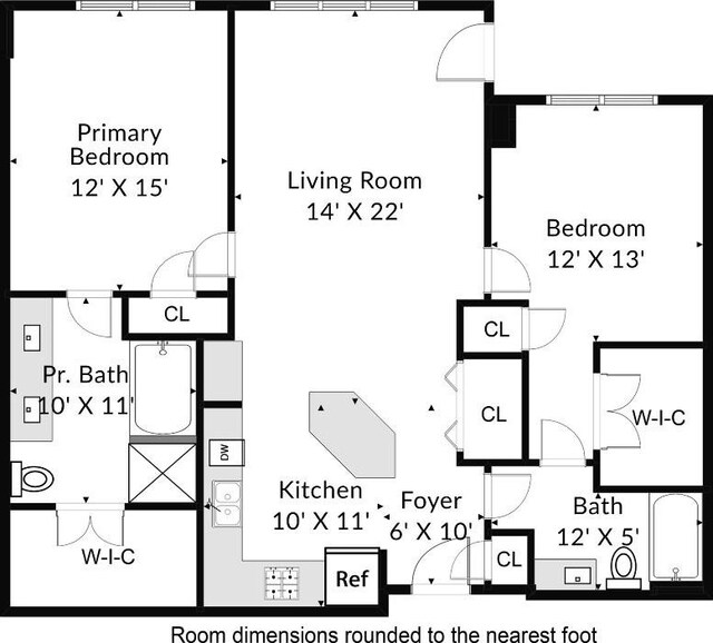54 Rainey St Unit 613, Austin, TX 78701 - home floor plan