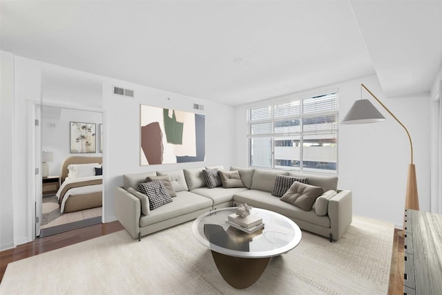 54 Rainey St Unit 613, Austin, TX 78701 - living room with wood finished floors