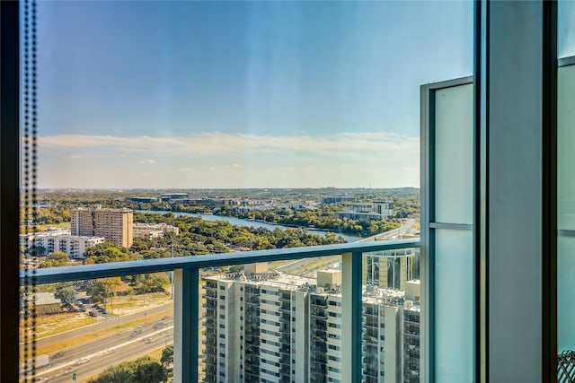 view of balcony