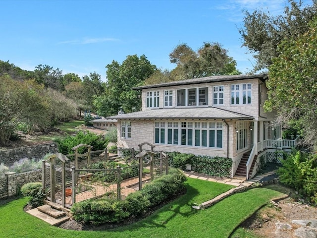 view of rear view of property