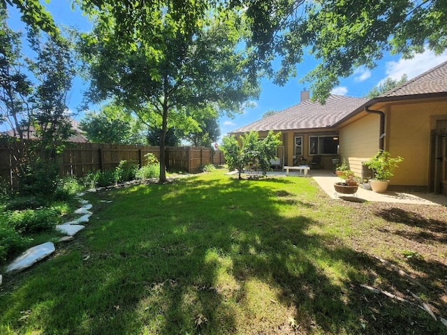 view of yard featuring a patio area