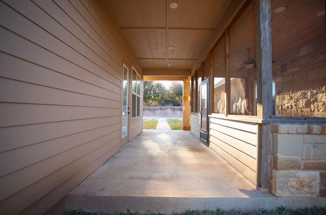 view of horse barn