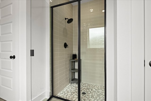 bathroom with walk in shower