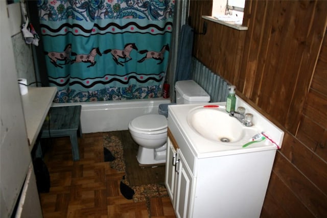181 N Main St, Paige, TX 78659 - full bath with vanity and shower / bathtub combination with curtain