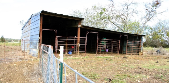view of outbuilding with an exterior structure and an outbuilding