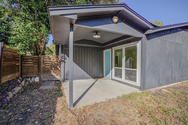 rear view of house featuring a patio area